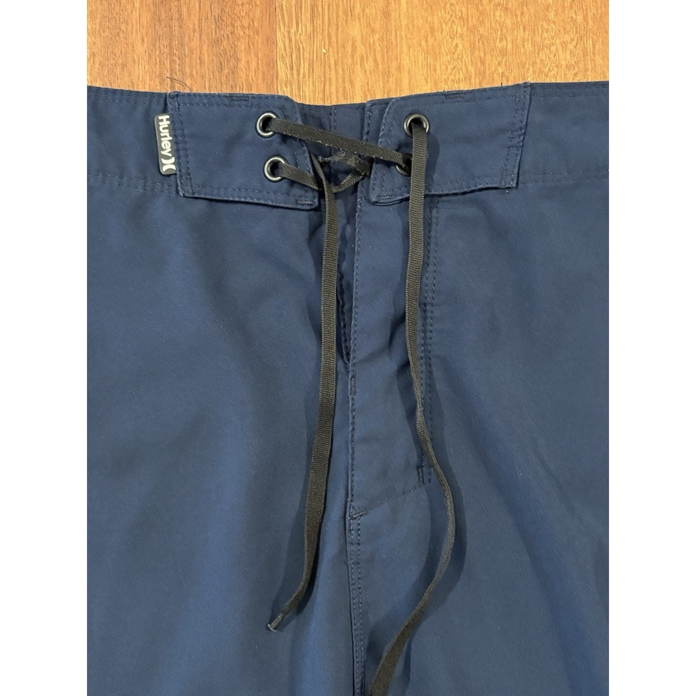 Hurley Men Shorts 38 Blue Swimwear Phantom Board Shorts Logo 10" Inseam - Picture 4 of 8